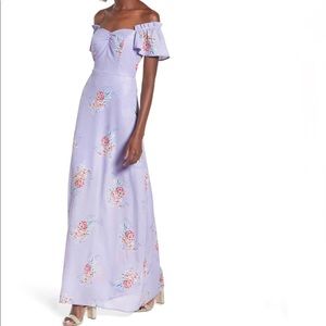 Socialite | Off the Shoulder Floral Maxi Dress